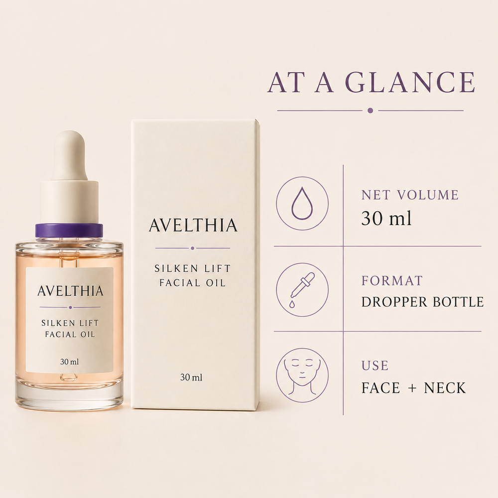 Avelthia facial oil product specifications